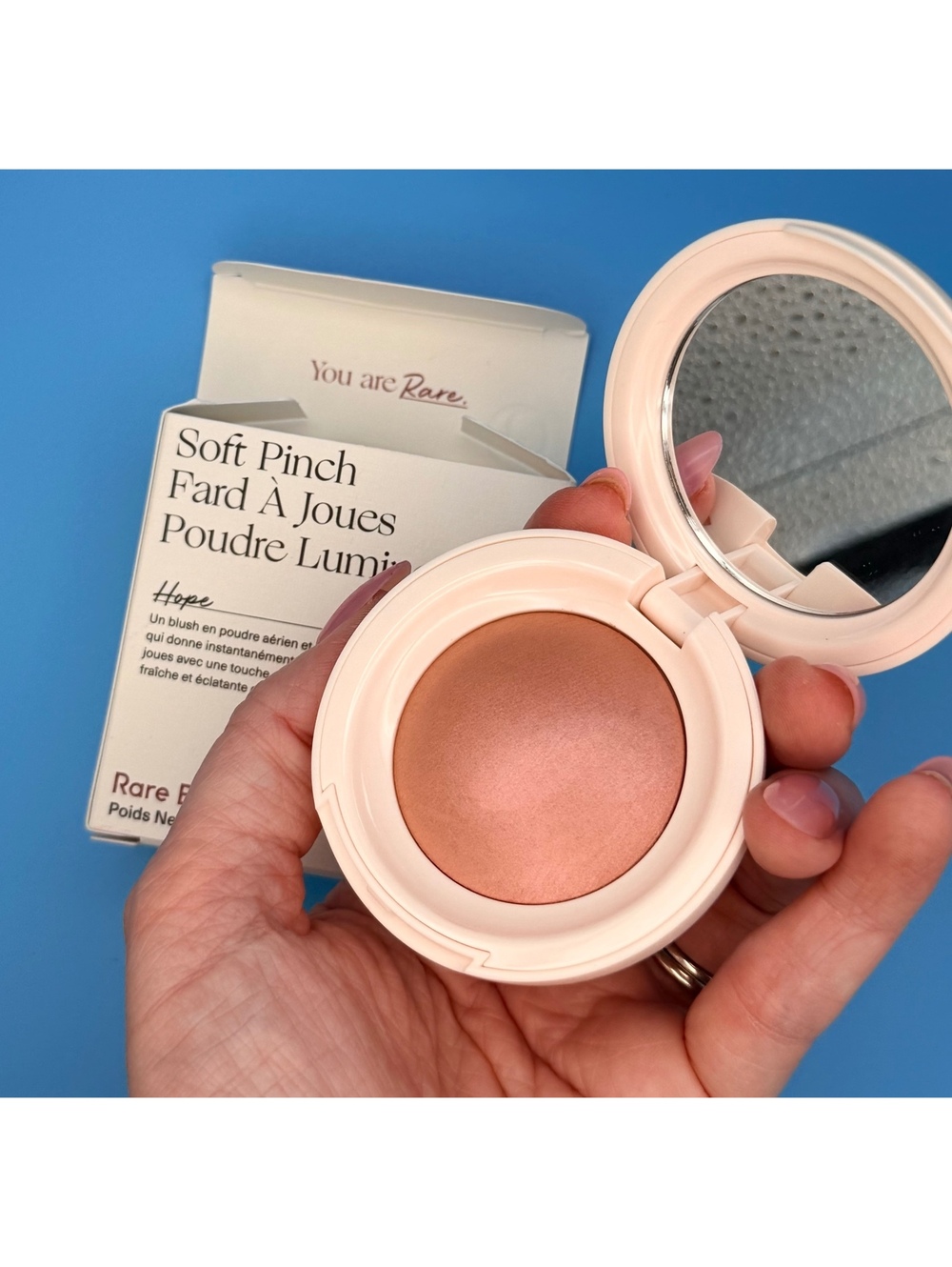 Rare Beauty Soft Pinch Luminous Powder Blush Hope Pink Full Size 0.098 oz
